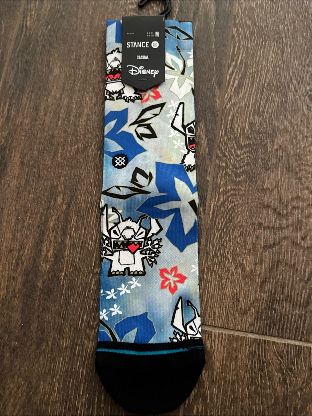 Stance Blue Floral Disney Character Crew Socks